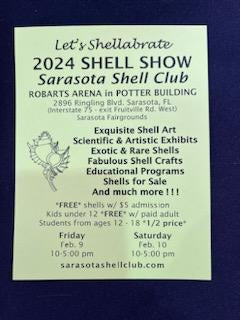 Sarasota Shell Show 2024 – Shells for Artists