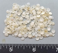 White baby cups - 3mm to 5mm - 2"x2" bag