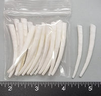 Tusk Shells - Long Smooth White - 45mm to 55mm - 20pcs