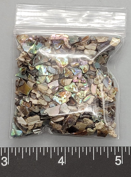 Small Abalone Chips - 2mm to 6mm - 2"x2" bag