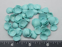 Vintage Dyed Aqua Cup Shells - 8mm to 12mm - 2"x2" bag