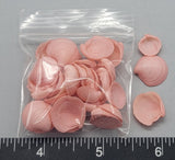 Vintage Peachy-Pink Cup Shells - 8mm to 13mm - 2"x2" bag