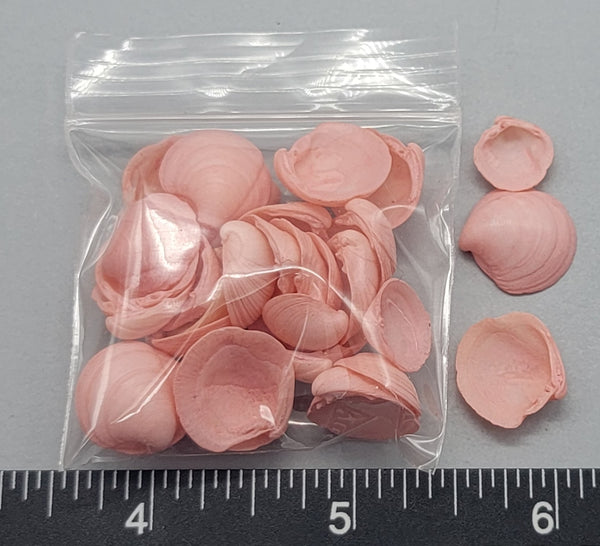 Vintage Peachy-Pink Cup Shells - 8mm to 13mm - 2"x2" bag