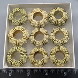 Green Urchins - 9 pcs - 24mm to 28mm
