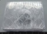 12 Clear Plastic Storage Jars In A Box