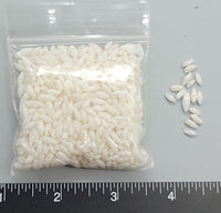 Traditional White Rice Shells from Florida - 5mm to 8mm - 2.5"x2.5" bag