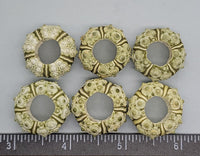 Green Sea Urchin Tests - 18mm to 22mm - 6pcs