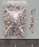 Purpley-gray Gemma Clams - 2mm to 3.5mm - 1.5"x2" bag