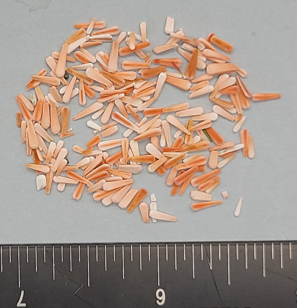 WOW, flamingo colored - 3mm to 8mm - 1.5"x2" bag