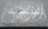 6 Clear Plastic Storage Jars