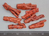 Dyed Red Giraffe Coral- Use As Beads Or Whatever