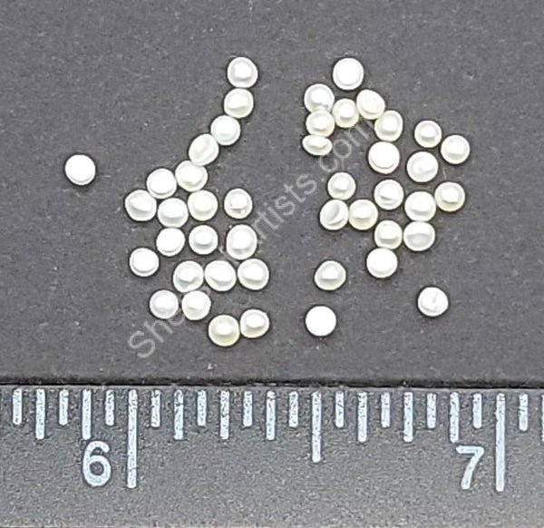 1855 Micro White Undrilled Genuine Cultured Pearls